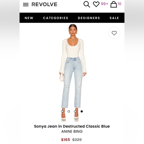 $229 ANINE BING SONYA JEANS REDONE LEVIS FREE PEOPLE MOTHER SUPERIOR CANDICE 27 - Picture 7 of 11